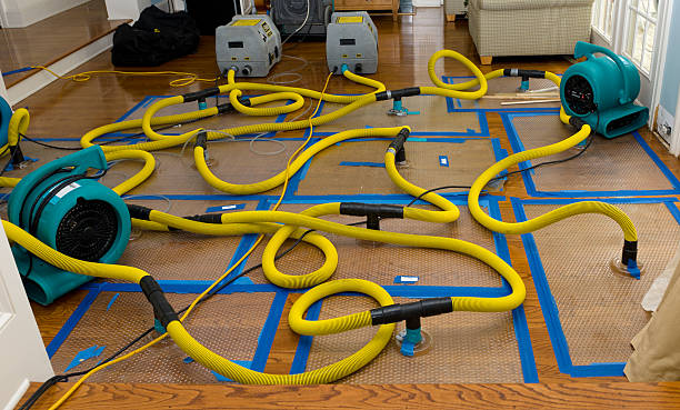 Professional Flood Damage Restoration technician working in Blythe, CA